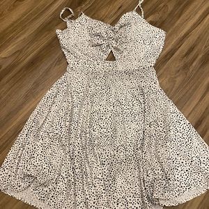 Pola dot baby doll dress